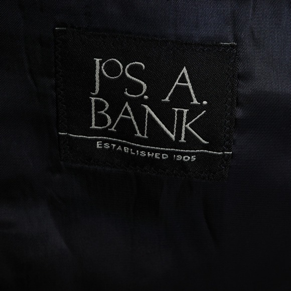 Jos A Bank Suit Men 46R 37W 29.5L Charcoal Wool - Picture 5 of 16
